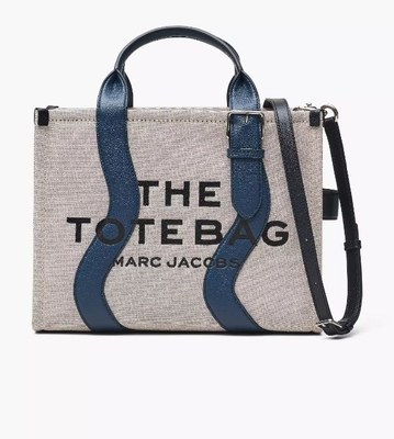 Tote mediano Marc J lona ondulado navy